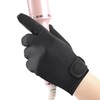 Generic Professional Heat Resistant Hair Styling Gloves - Black, Unisex