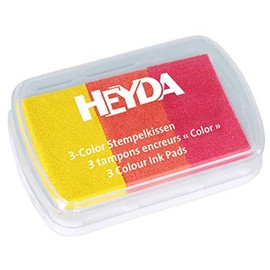 Heyda Heyda 204888464 Heyda 204888464 3-Color Stempelkissen 9 x 6 cm, (Blautöne) (Blautöne)