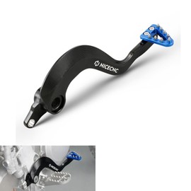 NICECNC Motorcycle Brake Pedal Lever Adjustable Compatible with Yamaha YZ125 2005-2024 YZ250 2005-2024 YZ125X 2017-2023 YZ250X 2016-2023,Aluminum CNC-machined