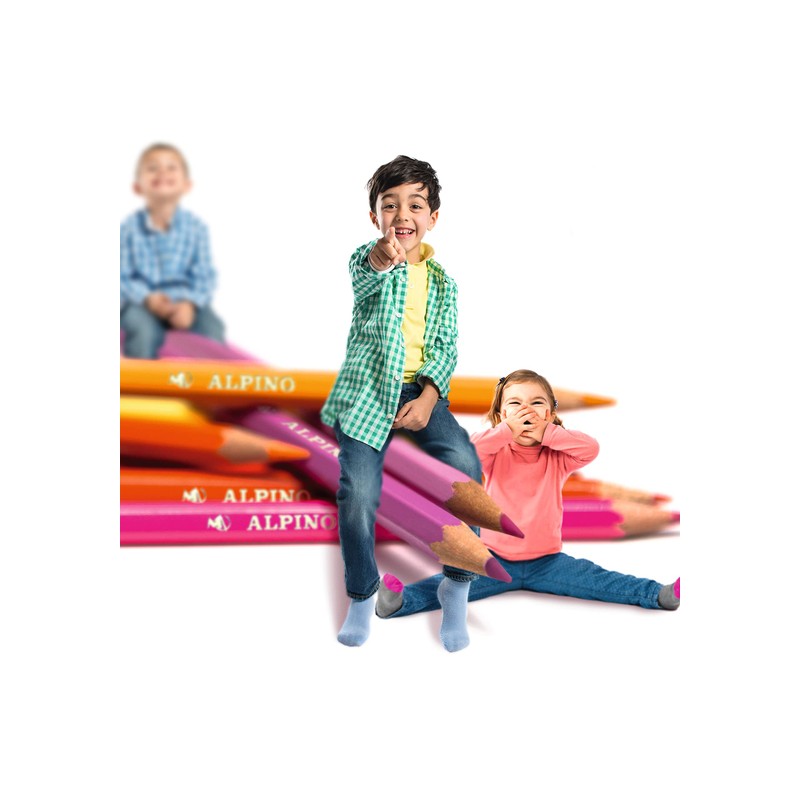 Alpino 722854 - Coloured Pencils, Wallet of 24 - Assorted