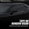 Auto Dynasty 2Pcs Carbon Fiber Pattern Window Visors Compatible with