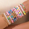 BFFAEAE Friendship Bracelets Heishi Surfer Clay Bead Bracelets Stack Beaded