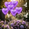 XLSXEXCL 60 Pcs Memorial Balloons 10 Inch Heart Shape Latex