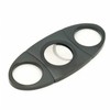 menesia Stainless Steel Cigar Cutter Guillotine with Leather Pouch, Double