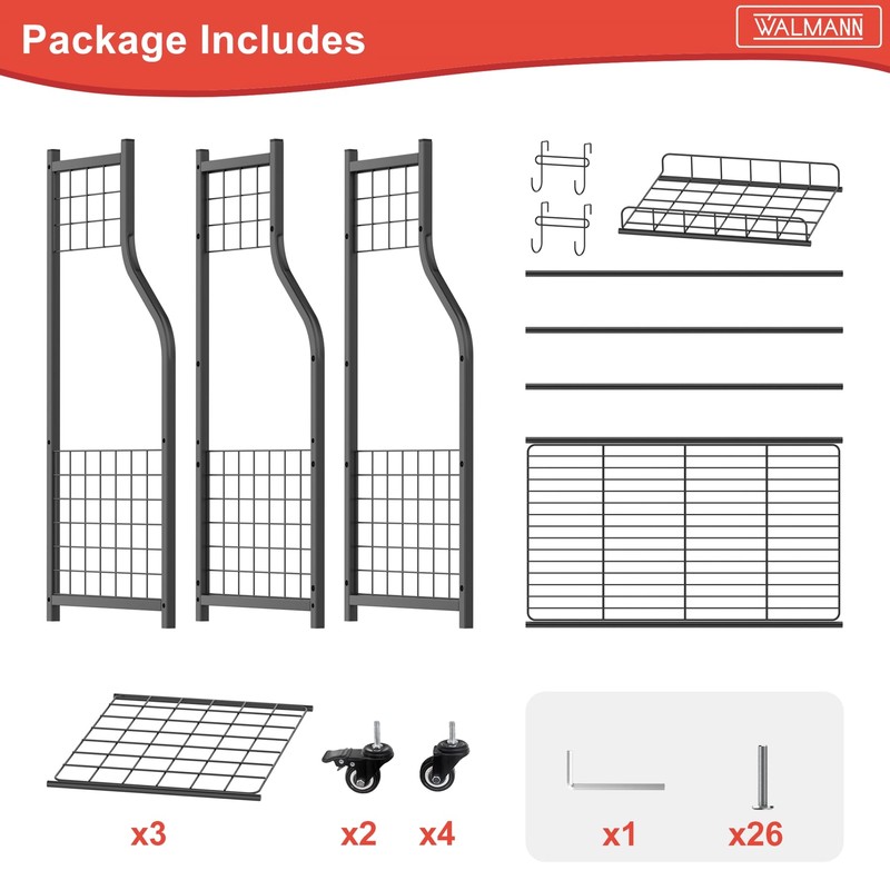 WALMANN Garage Golf Bag Storage Organizer Stand, Extra Large Golf