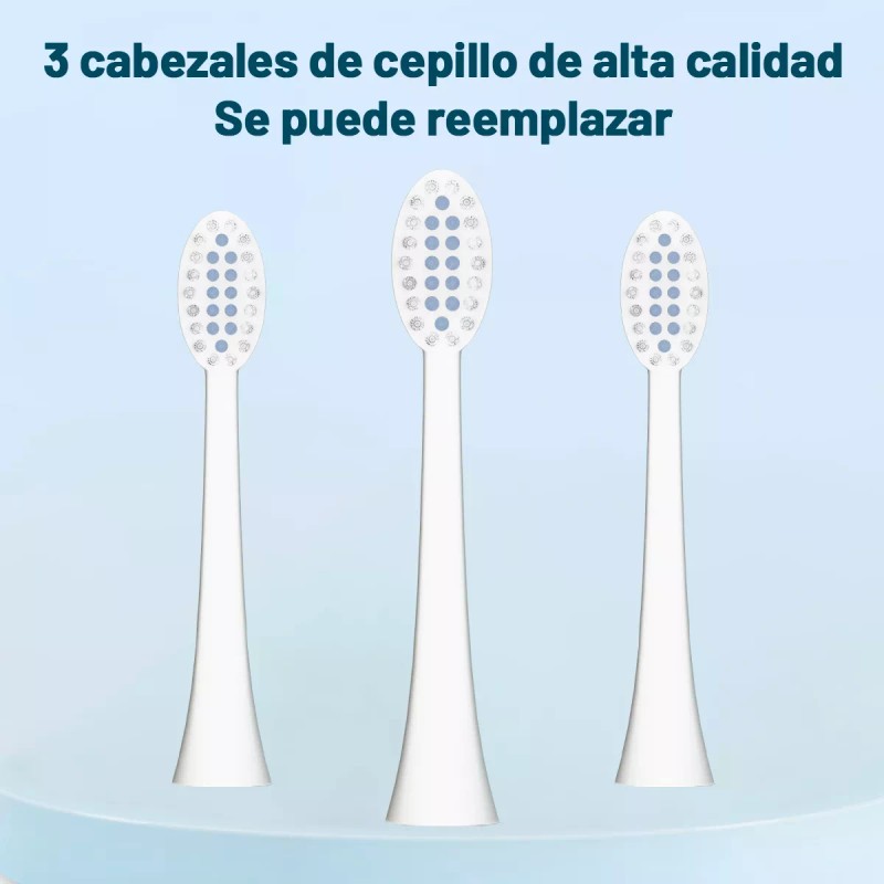 Lamgoa Cepillo De Dientes Dental Electrico Recargable 3 Cepillo Usb