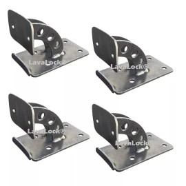 LavaLock® UDS Wheel Caster Mount Kit - Ugly Drum Smoker Parts Fits 55 gal Steel  Qty 4 pc