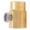 CO2 Cylinder Cartridge Adapter Household Soda Bottle Brass Refill Connector