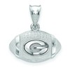Logoart Sterling Silver University Of Georgia Football Pendant