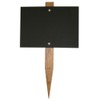 Chalkboards UK Mini Blackboard Garden Stake, Wood, Black, 150 x 105 mm