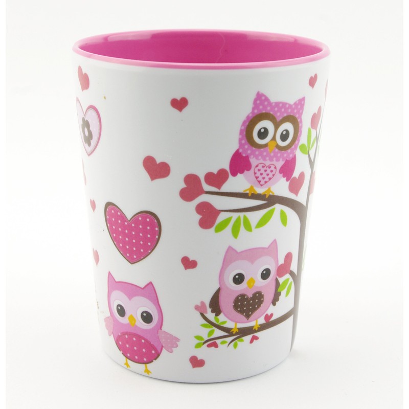 SmileKIDZ ~ OLIVIA OWL ~ Deluxe 7 Piece Eating Set