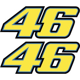 Valentino Rossi Motorcycle Sticker The Doctor Weatherproof Sticker for Car, Motorcycle & Scooter Moto GP Fan Item Motorcycle Sticker (10 cm)