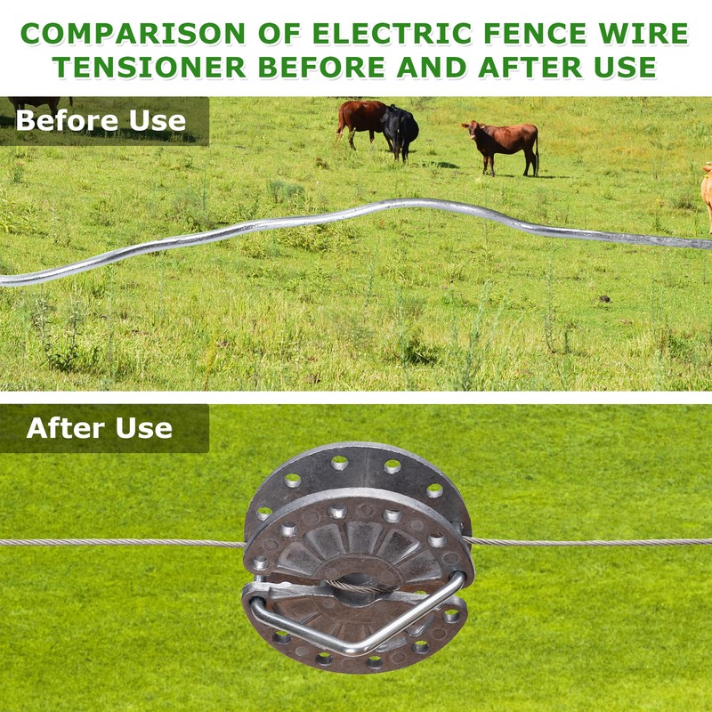 Electric Fence Wire Strainer, 10Pcs Rapid Wire Tensioner, Fence Tightener,