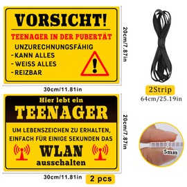 Pack of 2 Sign for Youth Consecration Decoration, Teenagers Wall Sign, Teenagers Door Sign, Teenager Room Decoration, Youth Consecration Decoration, Teenager Sign as Teenager Girls Gifts/Boys Gift, 20