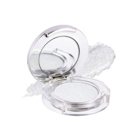 Prreal Glitter Eyeshadow, Shimmering Eyeshadow Pearl, Waterproof Eyeshadow Palette, High Pigment Multichrome Eyeshadow Powder Highlighter, Metallic Highlight Eyeshadow Mono Eye Makeup, White