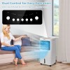 Costway Evaporative Portable Air Cooler Fan w/ Remote Control-White