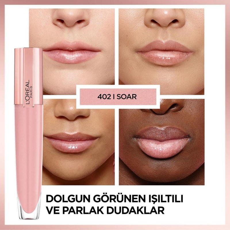 L'Oréal Paris Lip Gloss, Plumping and Hydrating, with Hyaluronic Acid