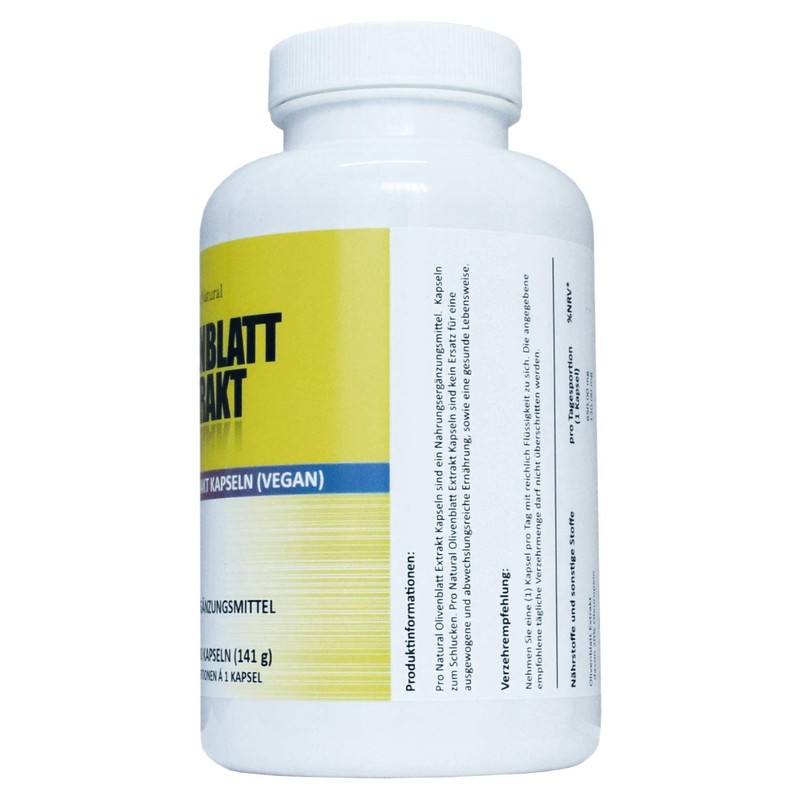 Olive Leaf Extract 650, 180 Vegan Capsules, High Dose with