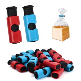 Pack of 20 Sealing Clips with Press Function, Packaging Bag Sealing Clips, Food Bag Sealing Clips, Sealing Clip for Bags Freezer, Plastic Bag Clips for Kitchen/Office