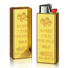 WANBRO Gold Bar Lighter Case, Vintage Metal Lighter Holder Cover for J6 Lighters