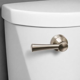 Korky 6074BP - Manija y palanca de inodoro de metal de brazo fuerte, universal para adaptarse a inodoros delanteros, angulares, laterales, izquierdo y