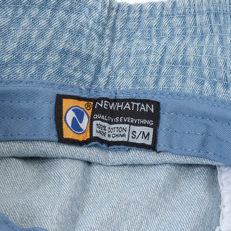 NEWHATTAN Bucket Hat Hat 18. Denim Light Blue, blue (light)