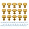 sourcing map 15Pcs Round Cabinet Knobs, 1.2" Dia x 1.18"
