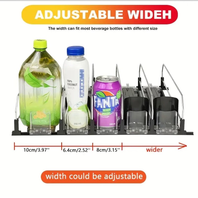 Soda Can Dispenser for Refrigerator, Automatic Drink Dispenser That Accommodates