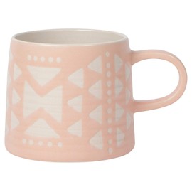 Danica Studio Pink Imprint Ceramic Mugs 14 oz