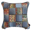 Out Style 45x45 Gobelins Imported Fabric Cushion Cover (Denim Stitch,