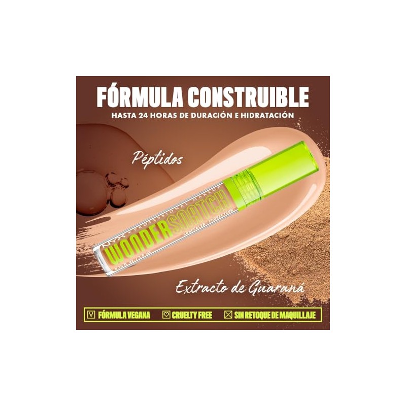 NYX Professional Makeup, Wonder Snatch, Corrector líquido para rostro, 24h
