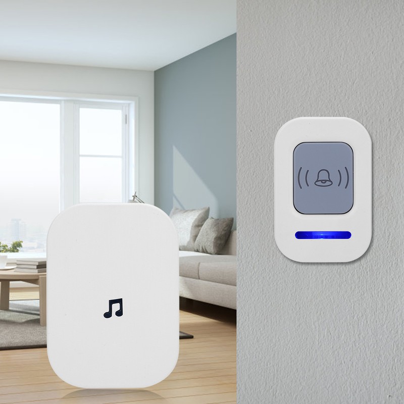 Wireless Intelligent Doorbell Remote 918.6ft Range Waterproof Door Chimes