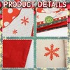 Bekecidi Christmas Table Runners, Santa Claus Reindeer Gnome Table Runner