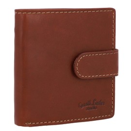 Gusti Björn Credit Card Holder Leather Wallet Vintage Men's Brown Leather, brown, Retro