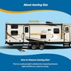 RVeaves RV Awning Fabric Replacement,Patio Heavy Duty Weatherproof Vinyl, Universal