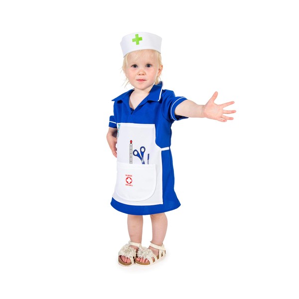 PRETEND TO BEE Nurse Fancy Dress Costume for Kids/Toddlers, 2-3 Years