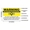 GPS Tracking Sticker Anti-Theft Car Vehicle Warning 6 Pack 2.5"x3.5"