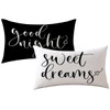 Bedding Decorative Lumbar Pillowcases Sweet Dreams Good Night Cushion Covers