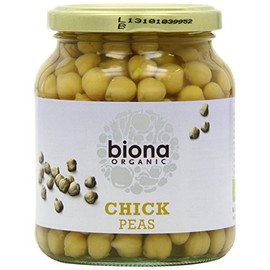 Biona Organic Jarred Chick Peas 350 g (PACK OF 4)