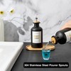 Glass Mouthwash Dispenser for Bathroom, 11.8oz Mouthwash Decanter Bottle with