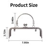OKKRMGZ Purse Frame with Handles Metal Kiss Lock Clasp for