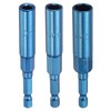 sourcing map 3pcs Nut Driver 6,8,10mm Hex Drive Socket CR-V