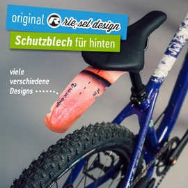 Riesel Design - rit:ze - 2 x Mudguard for the Saddle/Road Bike Rear Mudguard - Easy to Install Bicycle Mudguard/Rear Wheel Mudguard for Any Wheel Size (Tongue)
