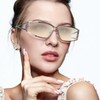 GGSTDDUP 3 Pairs Y2k Sunglasses for Women Men, Fashion Metal