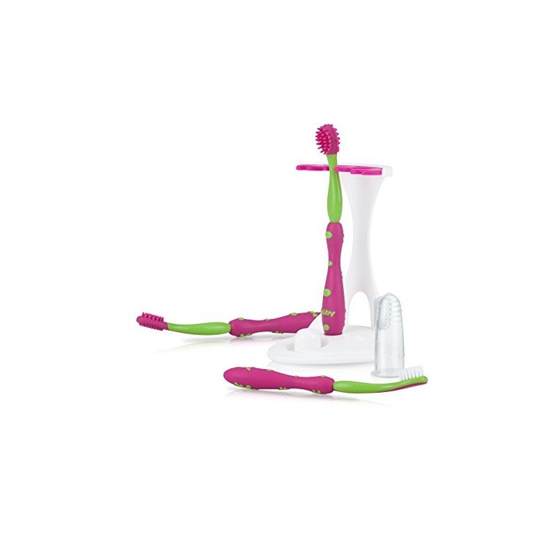 Nuby - Sistema de 4 etapas de cuidado bucal, color
