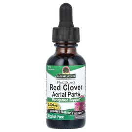 Nature's Answer Liquid Extract of Red Clover Aerial Parts Alcohol Free 2 000 mg 1 fl oz (30 ml) NTA-00658, 30 ml, 1 Count / 네이처스 앤서 붉은 토끼풀 지상부 액상 추출물 알코올 무함유 2 000mg 30ml(1fl oz) NTA-00658, 30ml, 1개