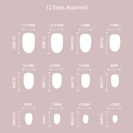 24pcs Short Oval False Nails Gold Star Stick on Nails Nude Pink Press on Nails Removable Glue-on Nails Fake Nails Nail Art Accessories