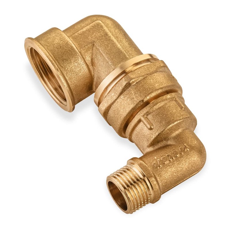 Brass Pipe Fitting 1/2" Male x 3/4" Female Brass Elbow