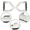 labwork Front Bumper Fog Light Outer Bezel Cover Black Replacement