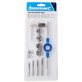 Silverline Tap & Die Set Metric 10pce (MS53)